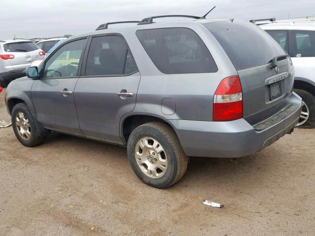 2HNYD18272H522832 - 2002 ACURA MDX GRAY photo 3