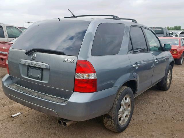 2HNYD18272H522832 - 2002 ACURA MDX GRAY photo 4