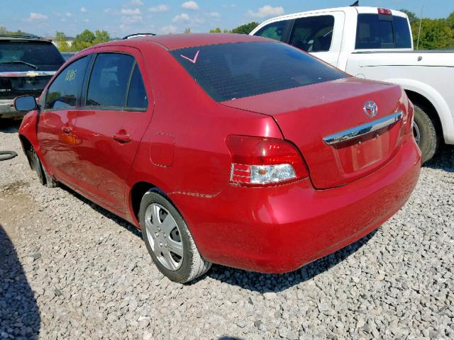 JTDBT4K39C1421387 - 2012 TOYOTA YARIS RED photo 3