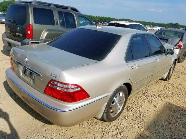 JH4KA96634C002057 - 2004 ACURA 3.5RL BEIGE photo 4