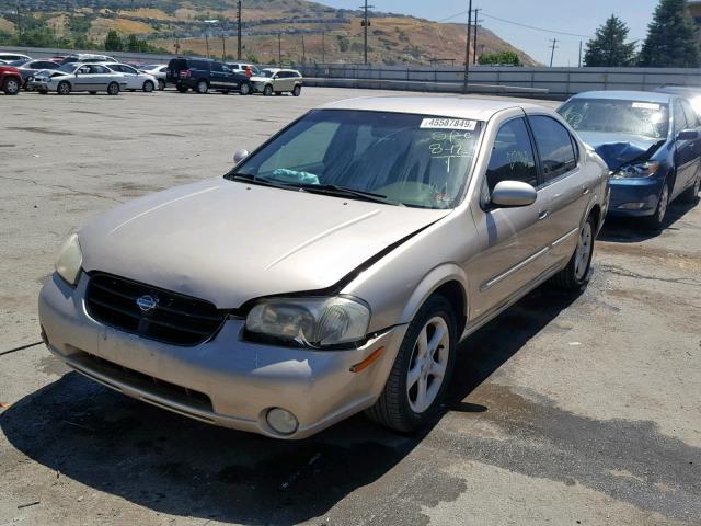 JN1CA31DX1T618023 - 2001 NISSAN MAXIMA GXE TAN photo 2