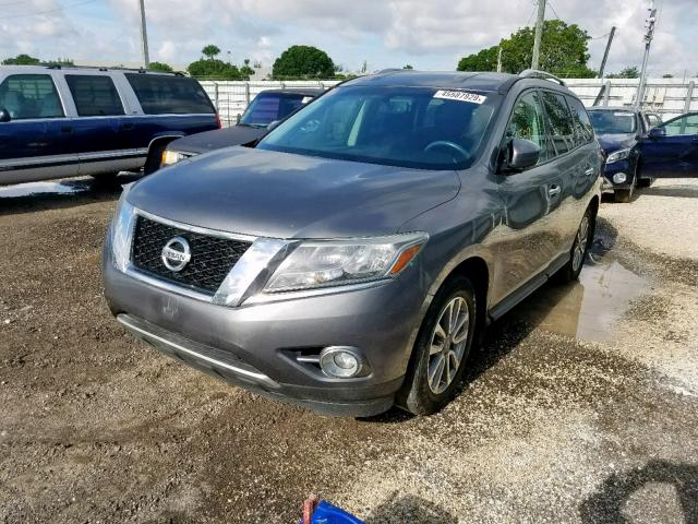 5N1AR2MN7FC611576 - 2015 NISSAN PATHFINDER GRAY photo 2