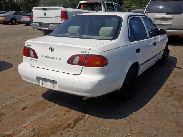 1NXBR12E4YZ375287 - 2000 TOYOTA COROLLA VE WHITE photo 4