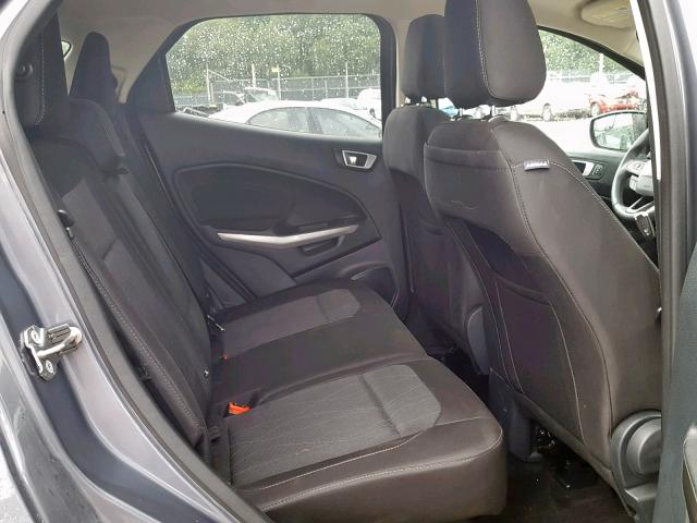 MAJ6P1ULXJC180108 - 2018 FORD ECOSPORT S GRAY photo 6