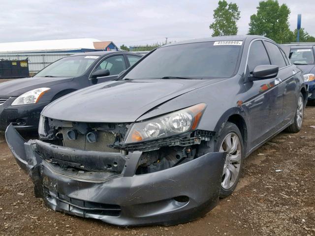 1HGCP36859A022141 - 2009 HONDA ACCORD EXL GRAY photo 2