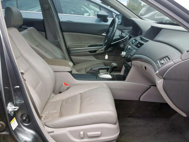 1HGCP36859A022141 - 2009 HONDA ACCORD EXL GRAY photo 5