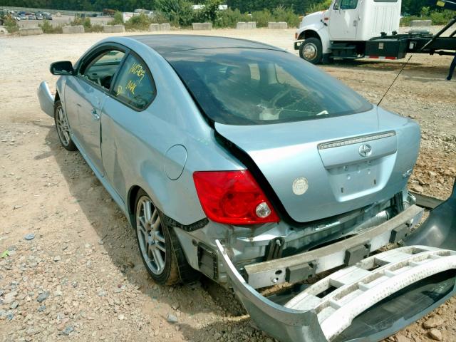 JTKDE177670184911 - 2007 TOYOTA SCION TC ლურჯი ფოტო 3