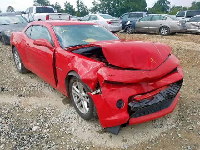 2G1FB1E32F9216369 - 2015 CHEVROLET CAMARO LS RED photo 1