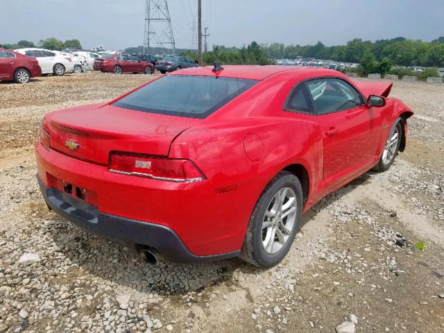 2G1FB1E32F9216369 - 2015 CHEVROLET CAMARO LS RED photo 4