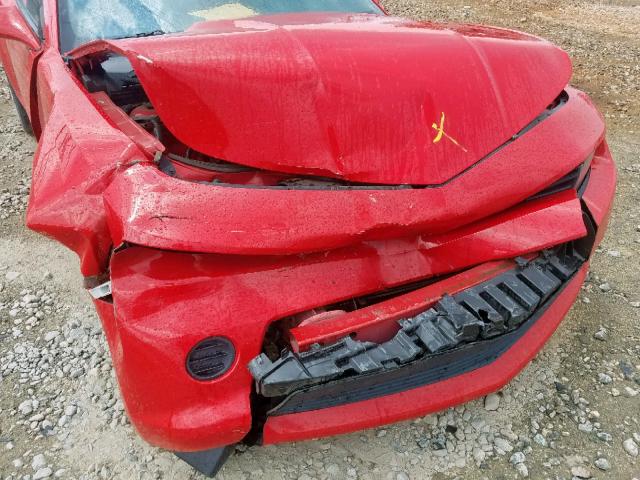 2G1FB1E32F9216369 - 2015 CHEVROLET CAMARO LS RED photo 9