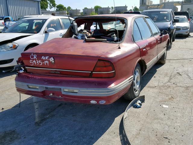 1G3HN53L1NH361981 - 1992 OLDSMOBILE 88 ROYALE RED photo 4