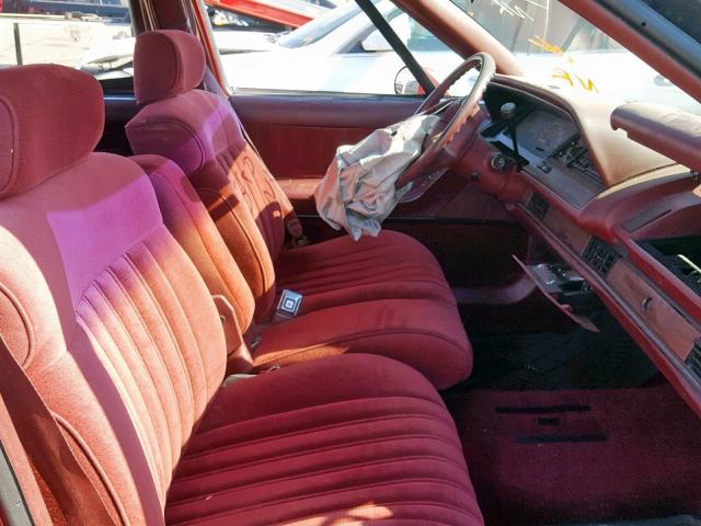 1G3HN53L1NH361981 - 1992 OLDSMOBILE 88 ROYALE RED photo 5