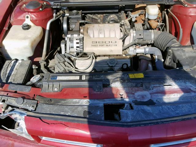 1G3HN53L1NH361981 - 1992 OLDSMOBILE 88 ROYALE RED photo 7