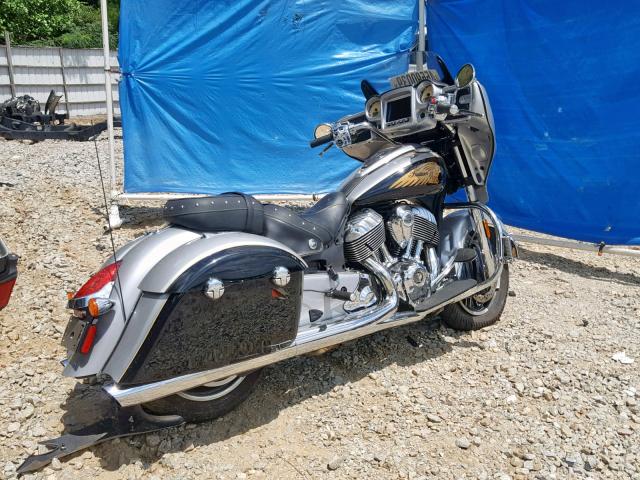 56KTCAAA0H3348791 - 2017 INDIAN MOTORCYCLE CO. CHIEFTAIN SILVER photo 4