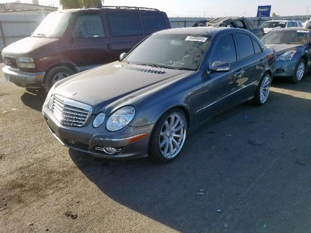 WDBUF56X08B323514 - 2008 MERCEDES-BENZ E 350 BLUE photo 2