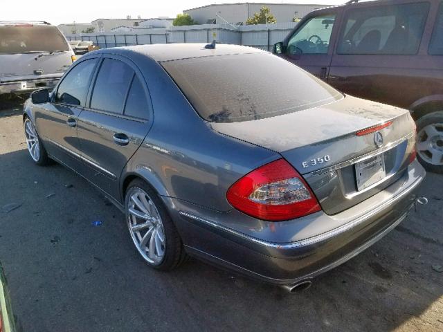 WDBUF56X08B323514 - 2008 MERCEDES-BENZ E 350 BLUE photo 3