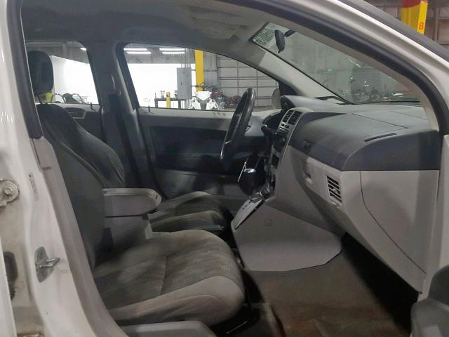 1B3HB28B87D242781 - 2007 DODGE CALIBER WHITE photo 5