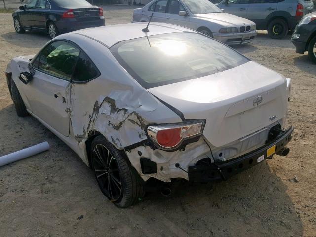 JF1ZNAA11D1731841 - 2013 SCION FRS WHITE photo 3