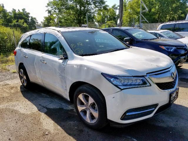 5FRYD4H20GB047706 - 2016 ACURA MDX WHITE photo 1