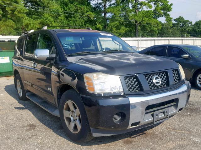 5N1AA08A26N741529 - 2006 NISSAN ARMADA SE BLACK photo 1