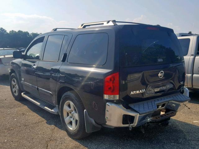 5N1AA08A26N741529 - 2006 NISSAN ARMADA SE BLACK photo 3