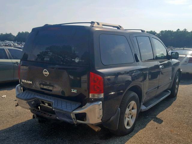 5N1AA08A26N741529 - 2006 NISSAN ARMADA SE BLACK photo 4