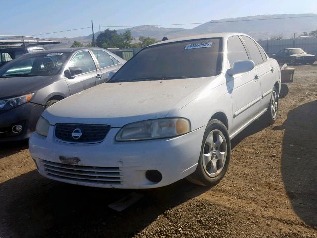 3N1CB51D83L707654 - 2003 NISSAN SENTRA XE WHITE photo 2