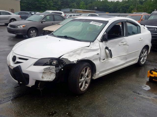 JM1BK324681799437 - 2008 MAZDA 3 S WHITE photo 2