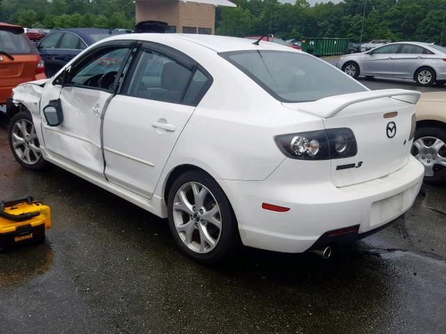 JM1BK324681799437 - 2008 MAZDA 3 S WHITE photo 3