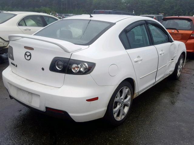 JM1BK324681799437 - 2008 MAZDA 3 S WHITE photo 9