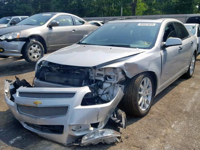 1G1ZE5E04CF142313 - 2012 CHEVROLET MALIBU LTZ ვერცხლისფერი ფოტო 2