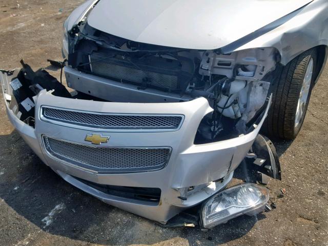 1G1ZE5E04CF142313 - 2012 CHEVROLET MALIBU LTZ ვერცხლისფერი ფოტო 9