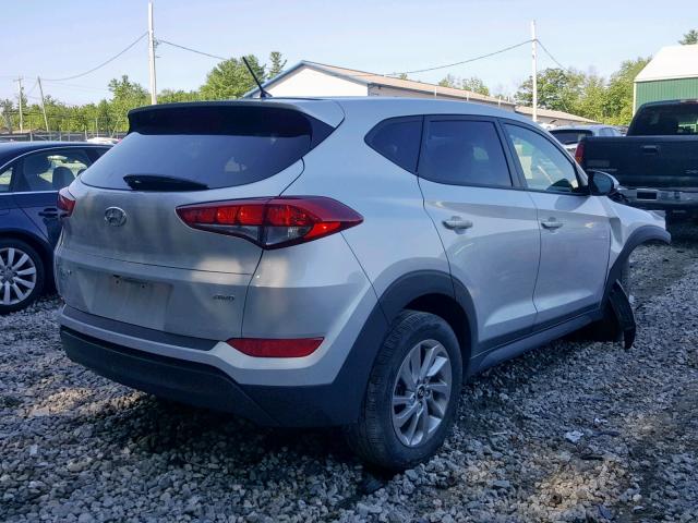 KM8J2CA46JU754074 - 2018 HYUNDAI TUCSON SE SILVER photo 4