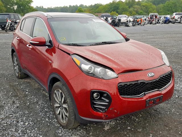 KNDPNCAC2H7084691 - 2017 KIA SPORTAGE E RED photo 1