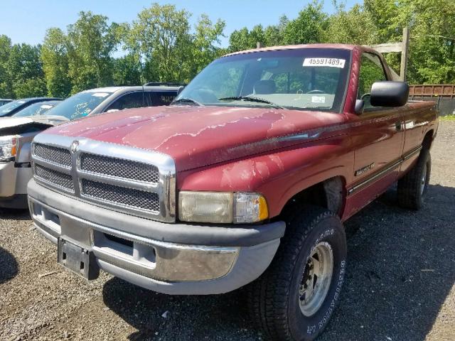 1B7JF26Z3TJ148985 - 1996 DODGE RAM 2500 RED photo 2