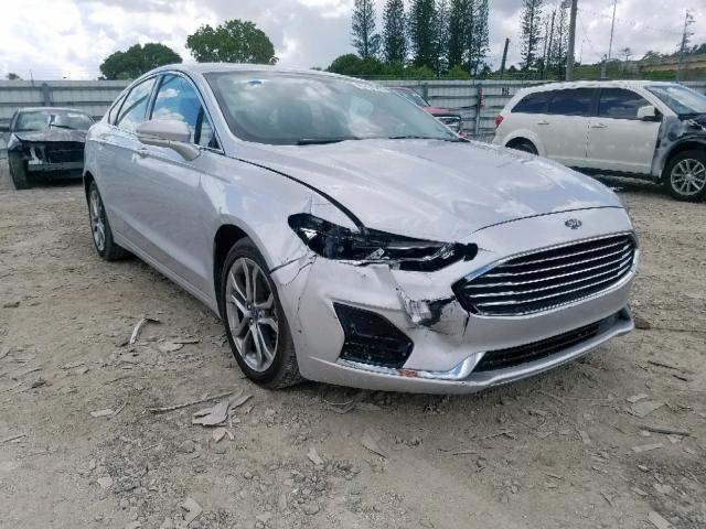 3FA6P0CD2KR139172 - 2019 FORD FUSION SEL WHITE photo 1