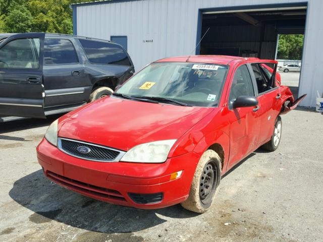 1FAFP34N57W101657 - 2007 FORD FOCUS ZX4 RED photo 2