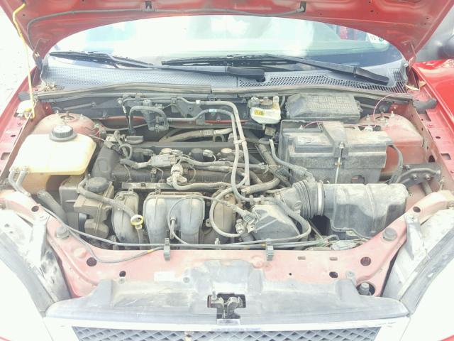 1FAFP34N57W101657 - 2007 FORD FOCUS ZX4 RED photo 7