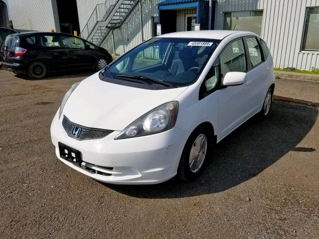 JHMGE88549S811265 - 2009 HONDA FIT LX WHITE photo 2