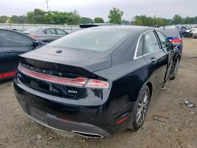 3LN6L5KU0HR650419 - 2017 LINCOLN MKZ HYBRID BLACK photo 4