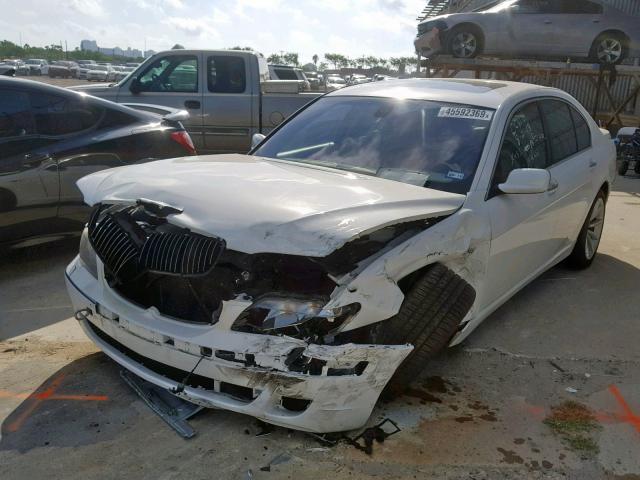 WBAHL83508DT11185 - 2008 BMW 750 I WHITE photo 2