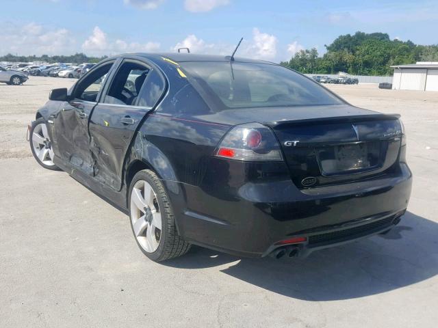 6G2EC57Y79L172180 - 2009 PONTIAC G8 GT BLACK photo 3