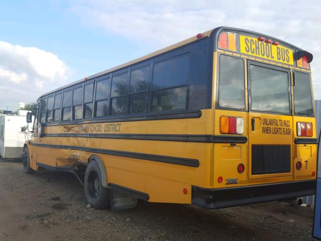 4UZABRCT07CX85407 - 2007 FREIGHTLINER CHASSIS B2 YELLOW photo 3