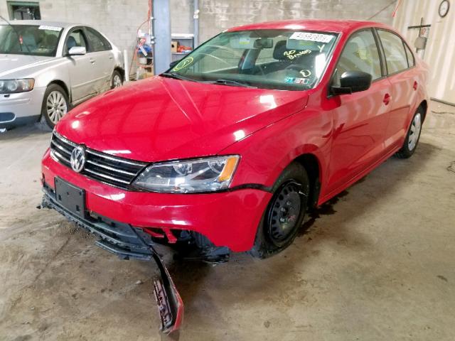 3VW2K7AJ5FM403025 - 2015 VOLKSWAGEN JETTA BASE RED photo 2