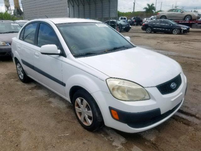 KNADE123466050774 - 2006 KIA RIO WHITE photo 1