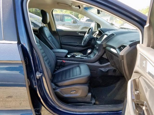 2FMPK4J88HBB08196 - 2017 FORD EDGE SEL BLUE photo 5