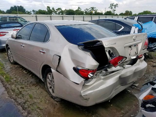 JTHBA30G140008844 - 2004 LEXUS ES 330 BEIGE photo 3