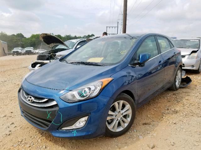 KMHD35LE6DU157166 - 2013 HYUNDAI ELANTRA GT BLUE photo 2