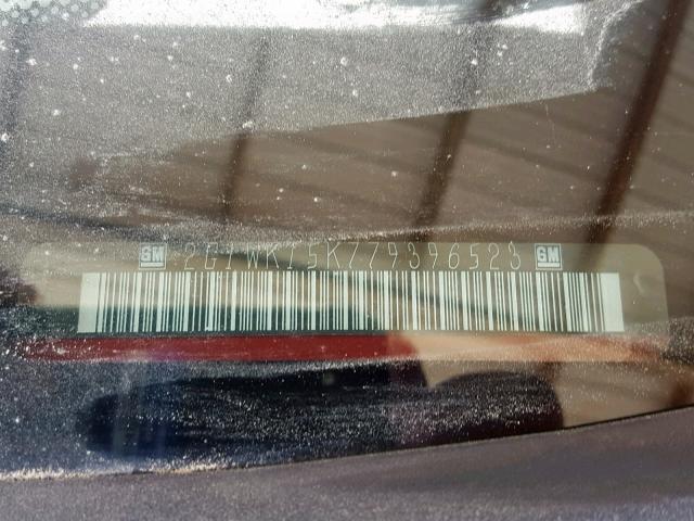 2G1WK15K779396523 - 2007 CHEVROLET MONTE CARL წითელი ფოტო 10