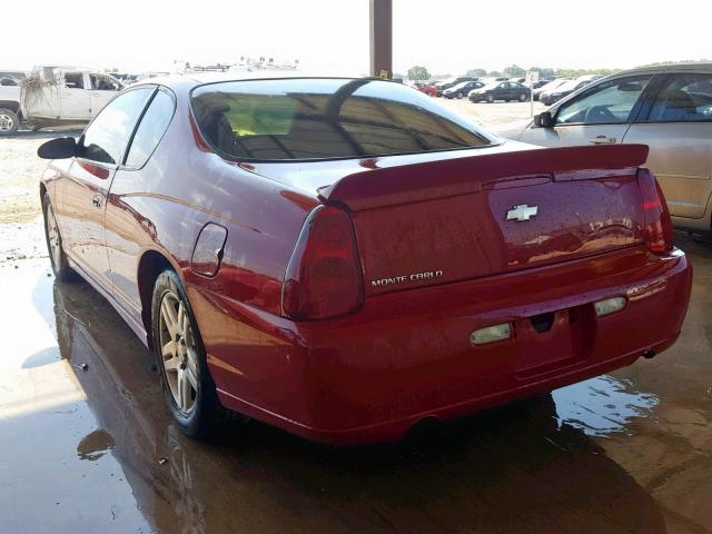 2G1WK15K779396523 - 2007 CHEVROLET MONTE CARL წითელი ფოტო 3